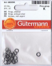 Ringe,altsilber, nickelfrei, 6,0 mm 20 St.